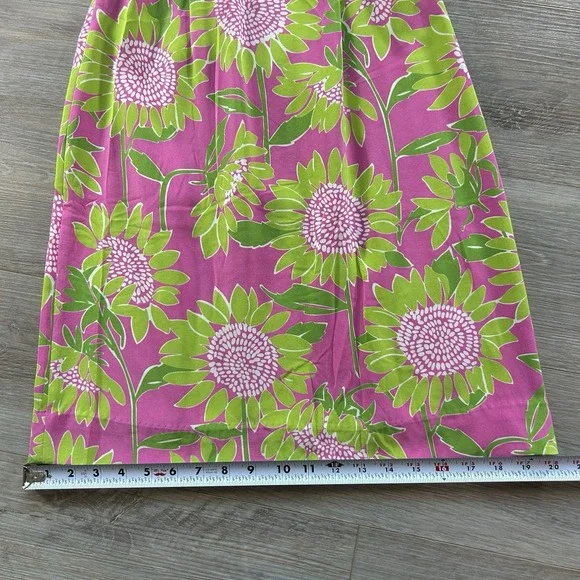 VTG NWT Lilly Pulitzer Size 0 Lena Silk Halter Sunflower Dress Built In Bra - Picture 15 of 15